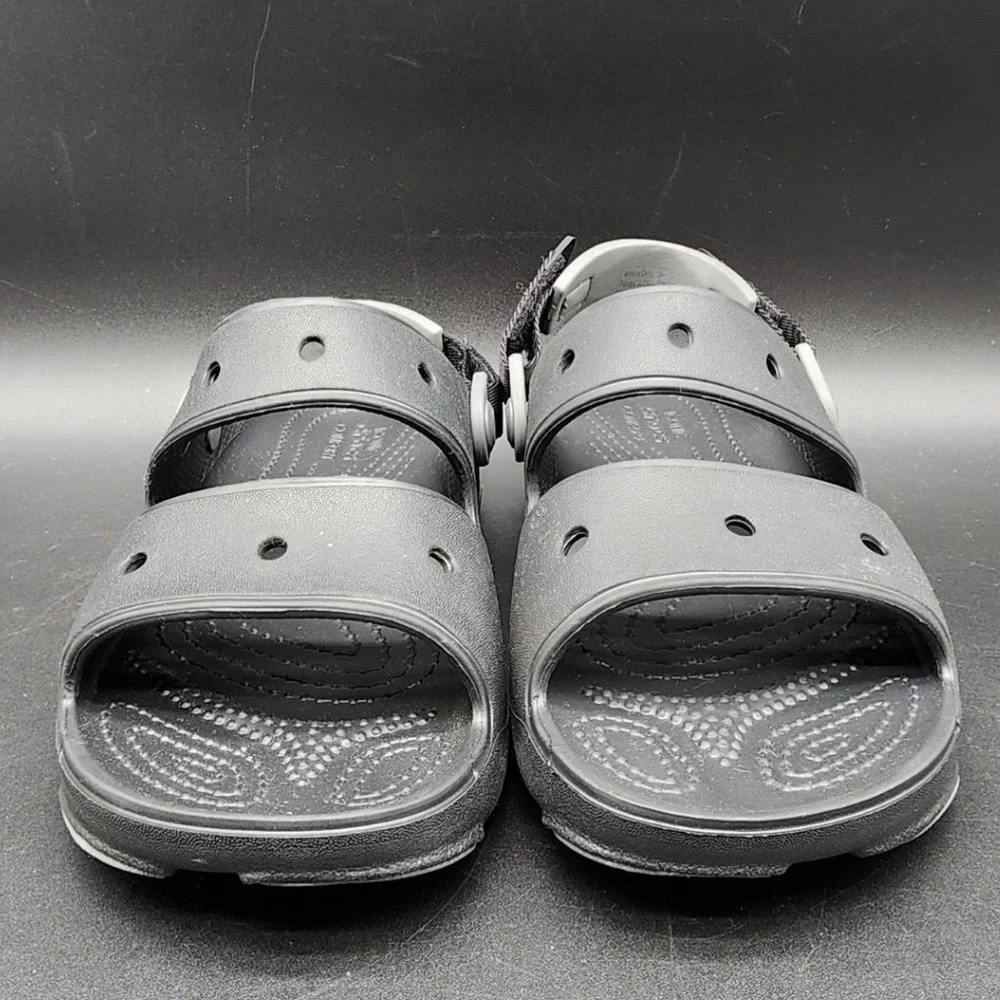 Crocs J6 Black All-Terrain Sandal Rugged Outdoor Hiking Camping Gorpcore Summer
